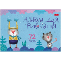 Альбом для рисования 32л. А4 Hatber, ск, тиснение (30)
