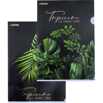 Папка-уголок 180мкм А4 deVENTE. Tropicana 230*310 мм непрозр. с рис. тисн. фольг. инд. маркир. 