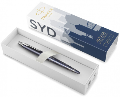 Ручка PARKER Jotter Global Icons SE Sydney K179. подар/син/кор, синие черн