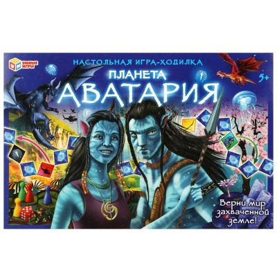 Настольная игра-ходилка 217х330х27мм. Планета Аватария. 