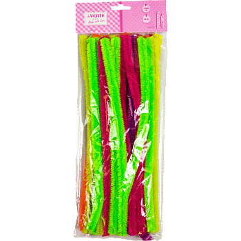 Проволка пушистая Шенил deVENTE.Neon творч.1,5x30 см,30 шт,ассор