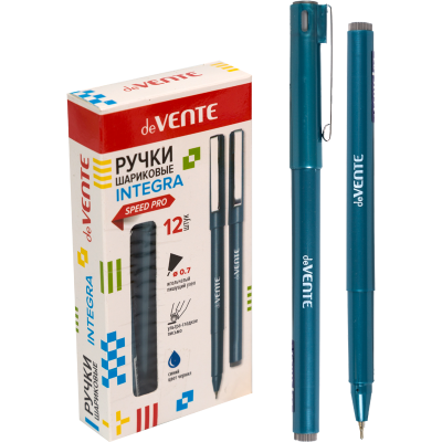 Ручка шар deVENTE Integra (синяя) 0,7мм масл, син/корп, игол/н