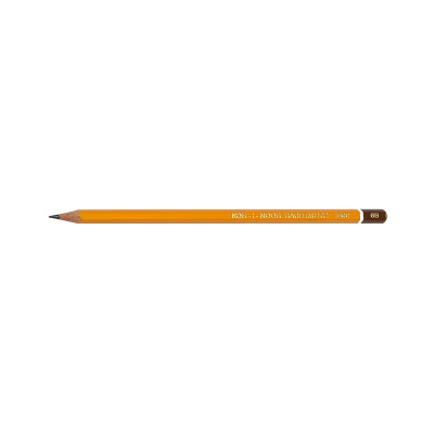 Карандаш ч/гр. Koh-i-Noor 1500/6В шестигран.желт.корп.с головкой
