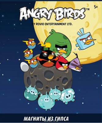 Набор магнитов Space Angry Birds 4шт
