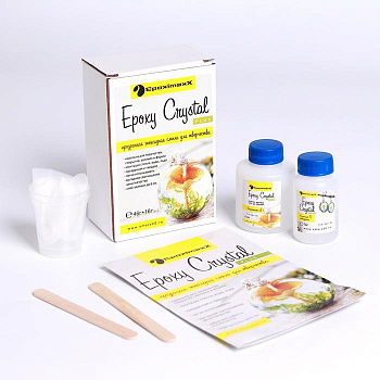 Смола эпоксидная, прозрачная, ювелирная, Epoxy Crystal PLU, 62 г 7428483