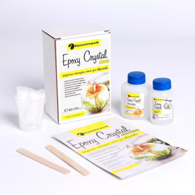 Смола эпоксидная, прозрачная, ювелирная, Epoxy Crystal PLU, 62 г 7428483