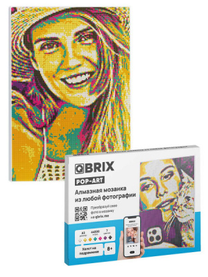 Фото-мозаика алмазная POP-ART А3 на подрамнике QBRIX 