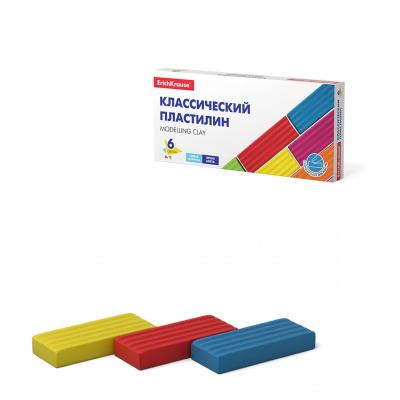 Пластилин 6цв. 96г ErichKrause ЕК    (6)