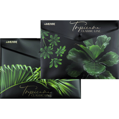 Конверт на кнопке А5 deVENTE Tropicana 180мкм (240*180мм) непрозр.