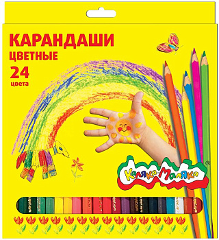 Цв.карандаши 24цв Каляка-Маляка (24)