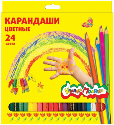 Цв.карандаши 24цв Каляка-Маляка (24)