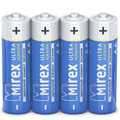 Батарейки Mirex LR6/AA 1.5V shrink щелочная (10)