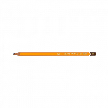 Карандаш ч/гр. Koh-i-Noor 1500/8В шестигран.желт.корп.с головкой