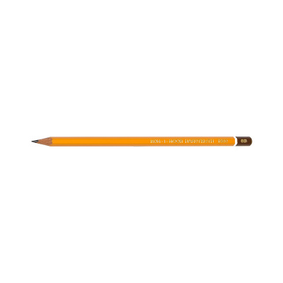 Карандаш ч/гр. Koh-i-Noor 1500/8В шестигран.желт.корп.с головкой