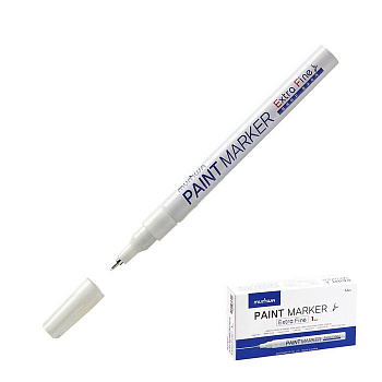 Маркер-КРАСКА (белый) 1мм MunHwa Extra Fine Paint Marker нитро-основа