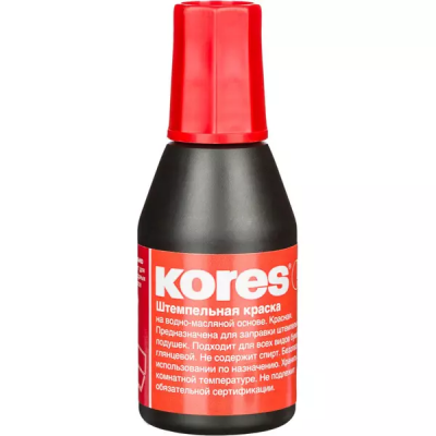 Штемп.краска Kores красная, 28 мл