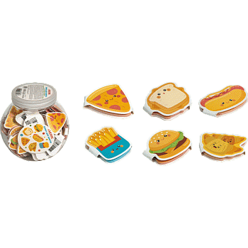 Бумага с/кл (стикер) 45х45мм 50л, deVENTE.Fast Food, офсет 80г/м2, 6 диз (54)