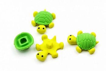 Ластик TMProfit фигурный ЧЕРЕПАШКА 3,2 х 2,5см (Л-6364) в пластик. тубе, кратно 48