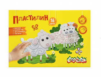 Пластилин 16цв. 240гр Каляка со стеком3+ (39)