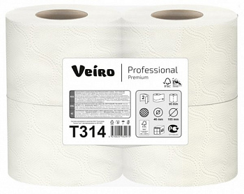 Туалетная бумага 2-х сл. VEIRO Professional Premium Т314 20м
