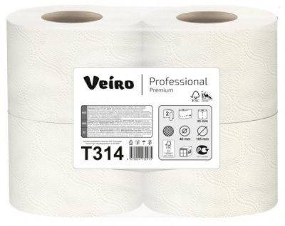 Туалетная бумага 2-х сл. VEIRO Professional Premium Т314 20м