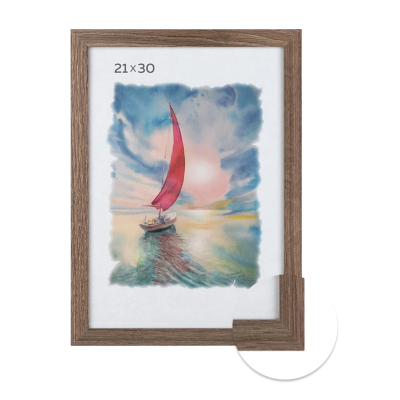 Фоторамка 21*30 пластик ДУБ ШАМОНИ