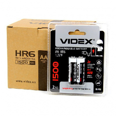 Аккумулятор VIDEX HR6/AA 1500mAh 2BL