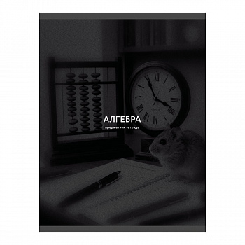 Тетрадь 40л кл Алгебра Black sepia, Эксмо