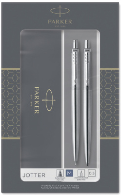 Набор Parker Jotter Core КВ61 Stainless Steel СТ мех/кар+шар/руч, под/кор