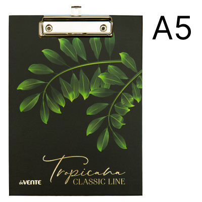 Папка-клипборд (А5) картон Tropicana тощ.2мм 180*240мм deVENTE