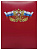 Папка адресная Российская символика, бумв,(пухлая) с принтом, КРАСНАЯ 