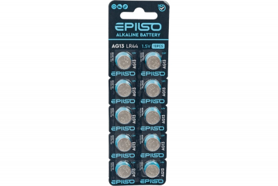 Батарейки EPILSO AG13 10BC 1.5V (357, LR44)    (10)