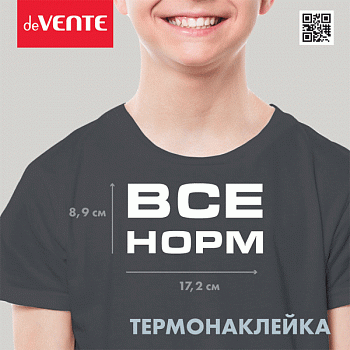 Термонаклейка д/ декориров-я текстильн. изд.17,2*8,9 см.deVENTE.Все норм.