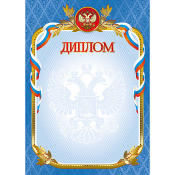 Диплом стандарт с госсимвол 375/2345/2470/2