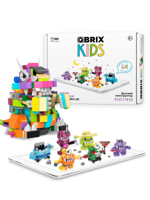 Конструктор QRBIX KIDS Монстрики