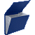 Папка с клапаном (6отдел) A4 325x230x20мм 550мкм deVENTE.Blue