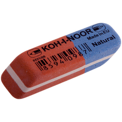 Ластик Koh-i-nor Blue Star (красно-синий) 41*14*8