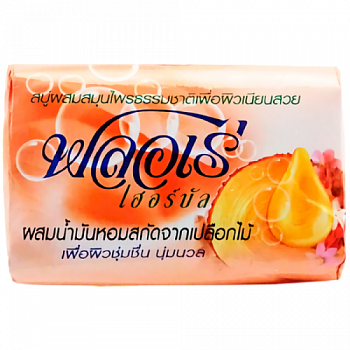 Мыло туалетное 80гр LION Масло сандалового дерева/Flore Herbal Bar Soap