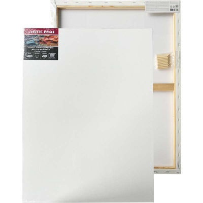Холст на подрамнике 50*70см грунт deVENTE.ARTISTIC STUDIO х/б 100%, 280г/м2, зерно, белый, набор 