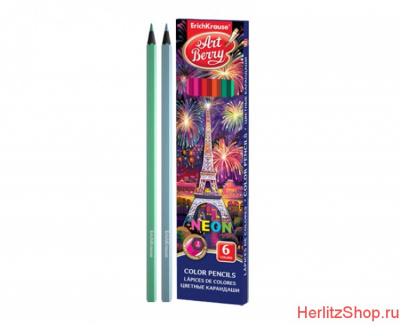 Цв.карандаши 6цв ЕК Artberry Neon