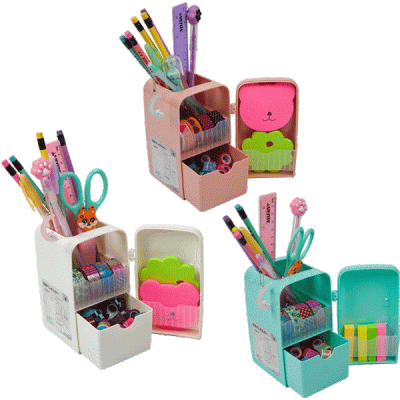 Подставка д/канц.принадлежн.фигурная 10×8,5×14см deVENTE Fridge