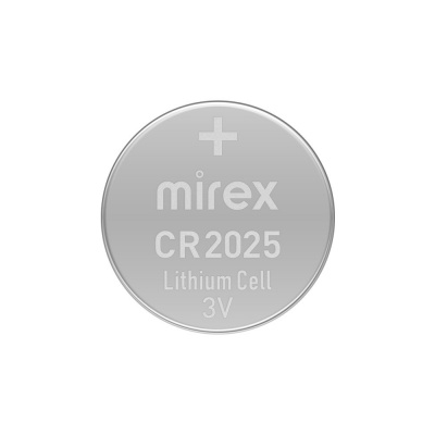 Батарейки Mirex CR2025 3V ecopak литиевая   (2)