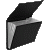 Папка с клапаном (6отдел) A4 325x230x20мм 550мкм deVENTE.Black