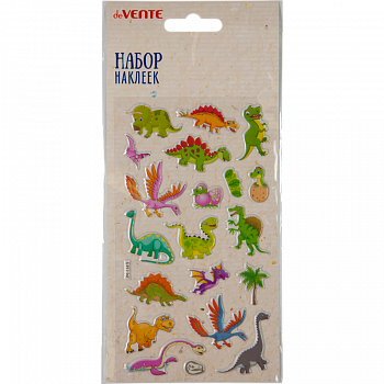 Наклейки для творчества deVENTE Dinosaurs, 16*9см, пл/п