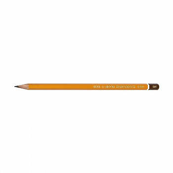 Карандаш ч/гр. Koh-i-Noor 1500/5Н шестигран.желт.корп.с головкой