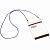 Бэйдж (шнур) верт.2 заж, 138*96  120*90мм 150мкм Attache Economy, 45см синий (5)