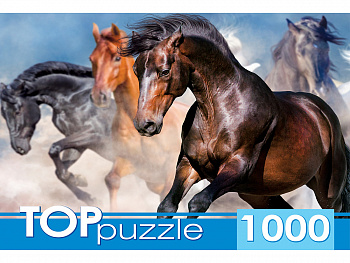 Пазлы 1000 Табун скакунов
