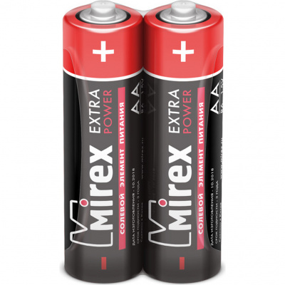 Батарейки Mirex R06/AA 1.5V shrink солевая