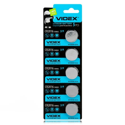 Батарейки VIDEX CR2016 BL-5 Lithium