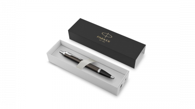 Ручка PARKER IM Core К321 Dark Espresso CT M, под/кор, син/черн